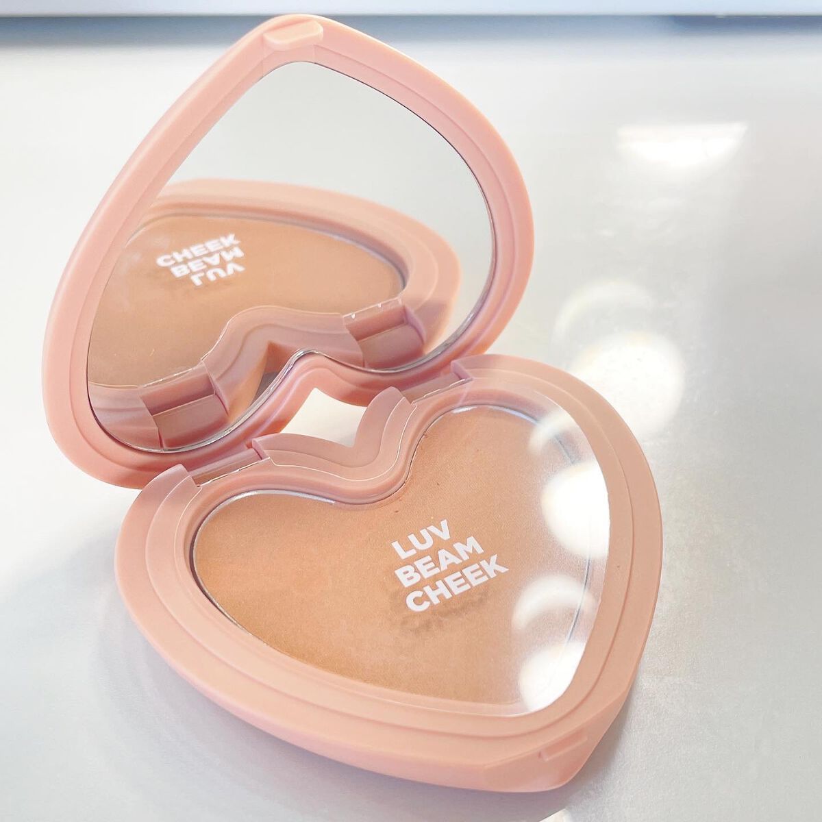 Luv Beam Cheek/lilybyred/パウダーチークを使ったクチコミ（2枚目）