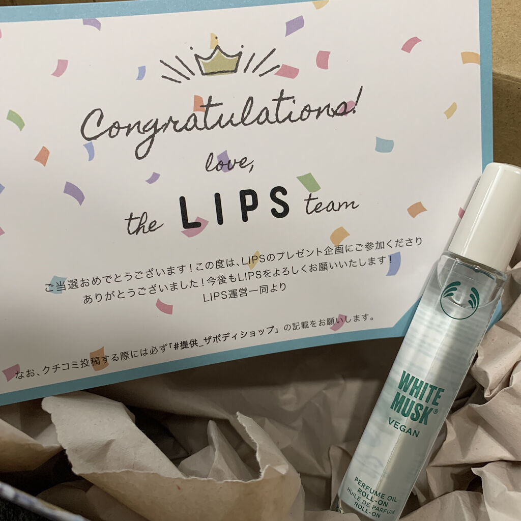 ホワイトムスク パフュームオイル ロールオン/THE BODY SHOP/香水を使ったクチコミ（1枚目）