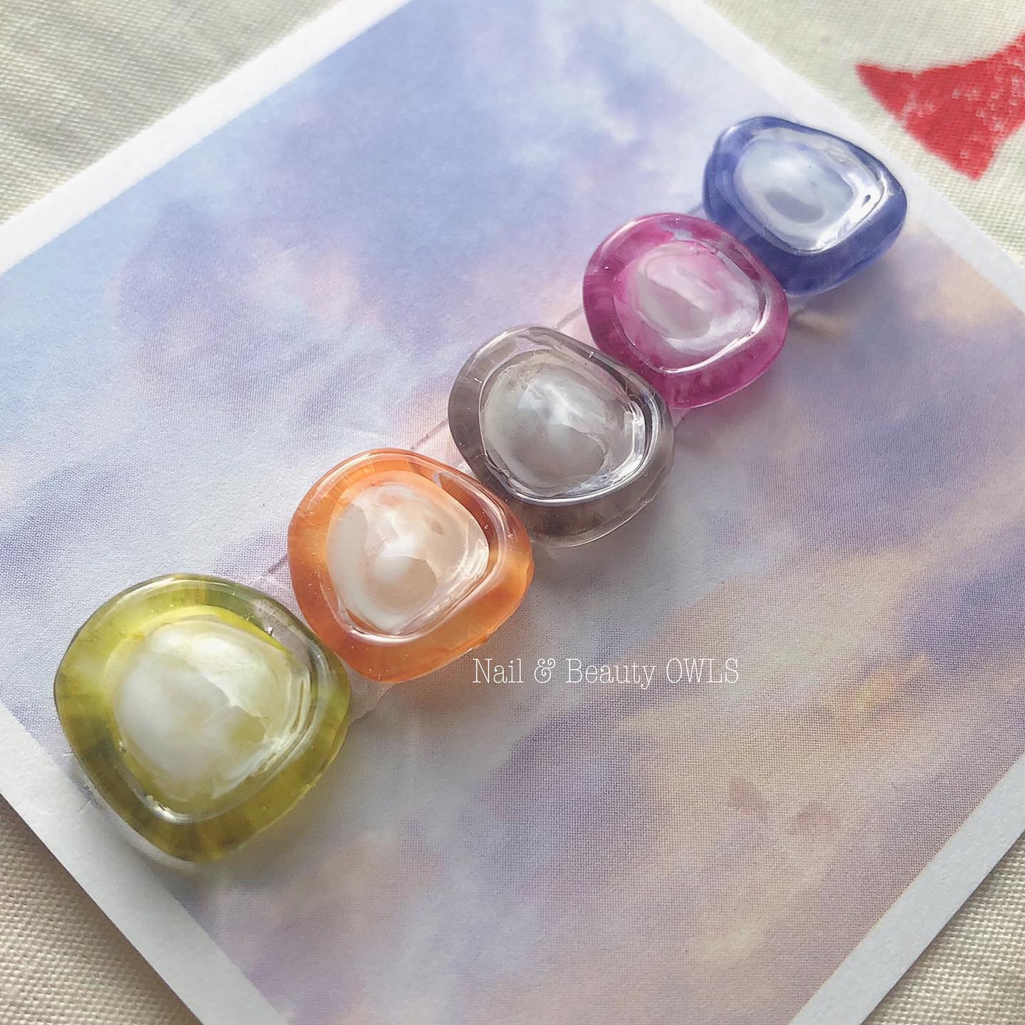 #カラフルネイル,#個性的ネイル,#個性派ネイル,#シンプルネイル,#秋ネイルのネイルデザイン