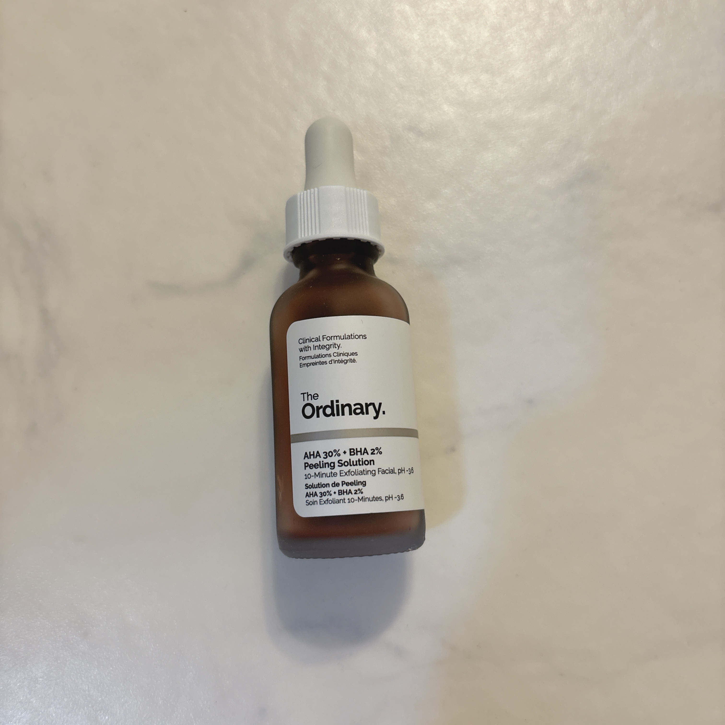 AHA 30% + BHA 2% Peeling Solution/The Ordinary/ピーリングを使ったクチコミ（1枚目）