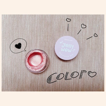 SHEGLAM Jelly Wow クリームポップアイシャドウのクチコミ「SHEGLAMJelly Wow クリームポップアイシャドウ🙌✨
SHIENで初めてメイク用.....」(1枚目)