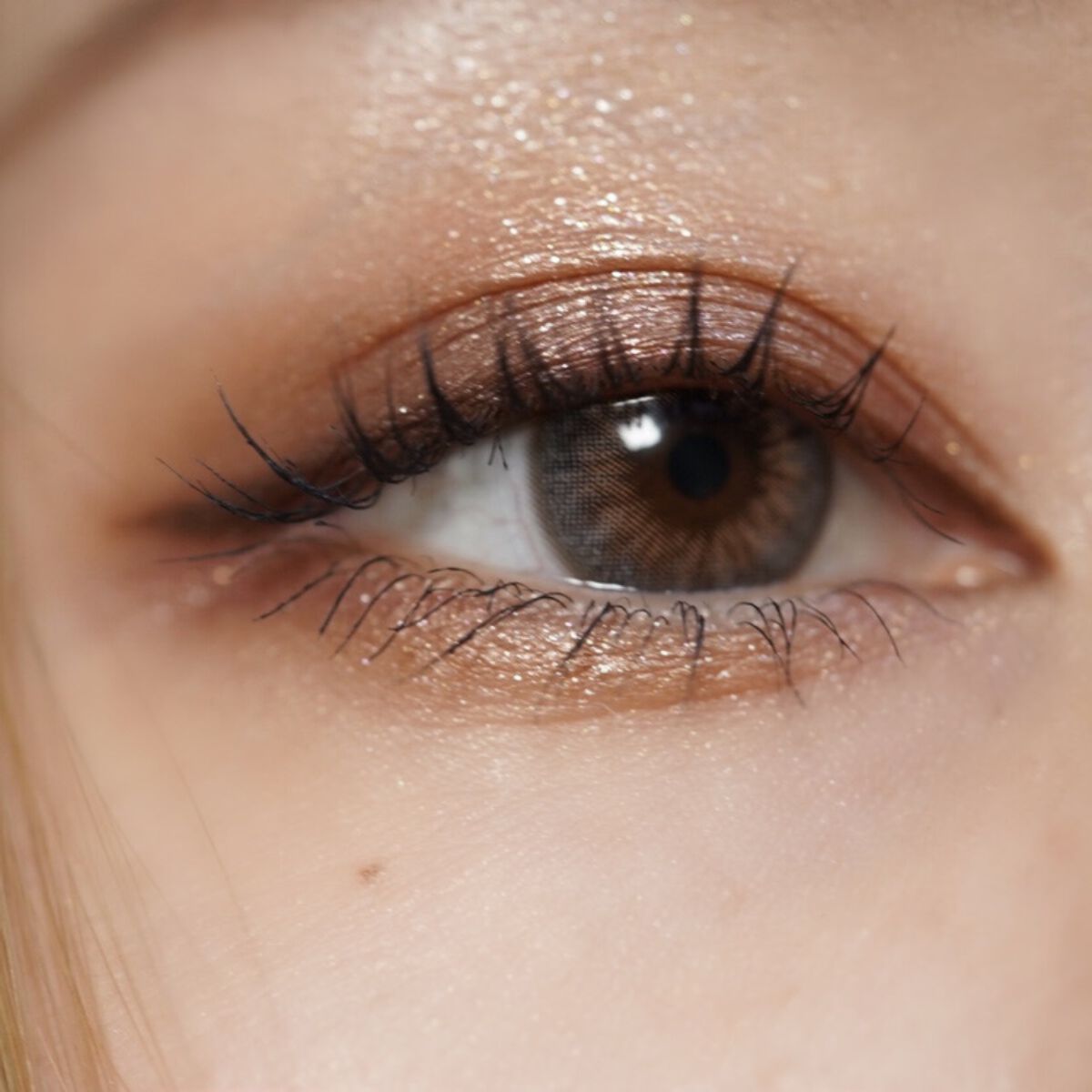 フレンチゴールド3コン/OLENS/カラーコンタクトレンズを使ったクチコミ（3枚目）