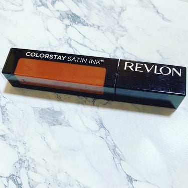 カラーステイ サテン インク 003 イン ソー ディープ/REVLON/口紅を使ったクチコミ（1枚目）