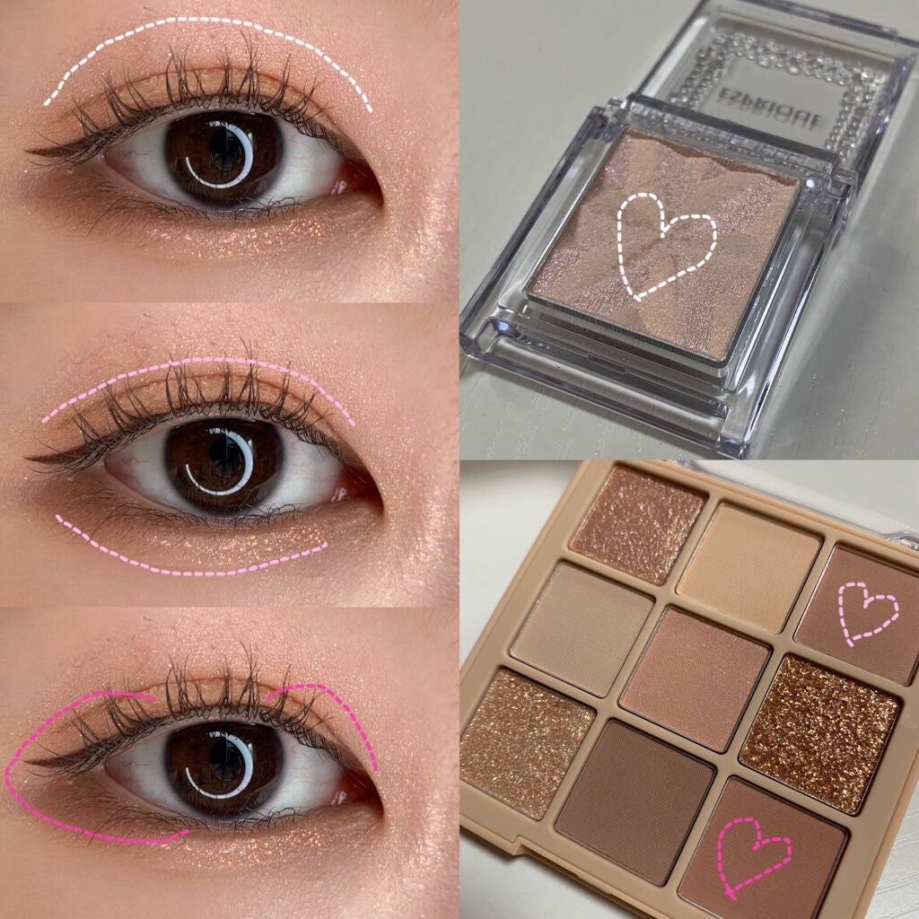 シャドウパレット/dasique/アイシャドウパレットを使ったクチコミ(2枚目)