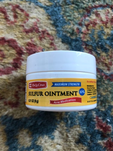 De La Cruz SULFUR OINTMENTのクチコミ「De La Cruz
SULFUR OINTMENT

iHerbで購入した硫黄が10%配合さ.....」（1枚目）