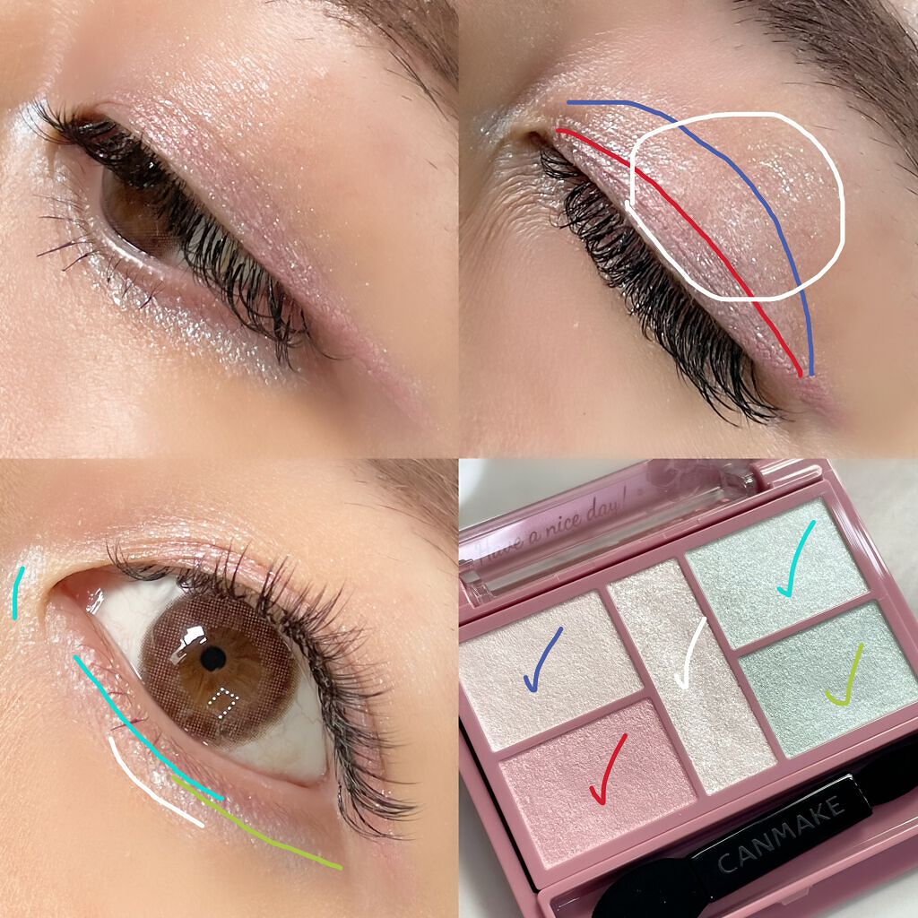 パーフェクトスタイリストアイズ/キャンメイク/アイシャドウパレットを使ったクチコミ(4枚目)