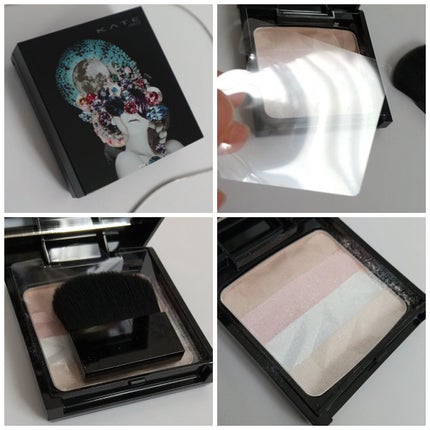 オーロラライズグロウハイライター/KATE/パウダーハイライトを使ったクチコミ(5枚目)