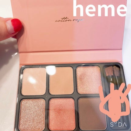 アイカラーパレット/heme/アイシャドウパレットを使ったクチコミ(1枚目)