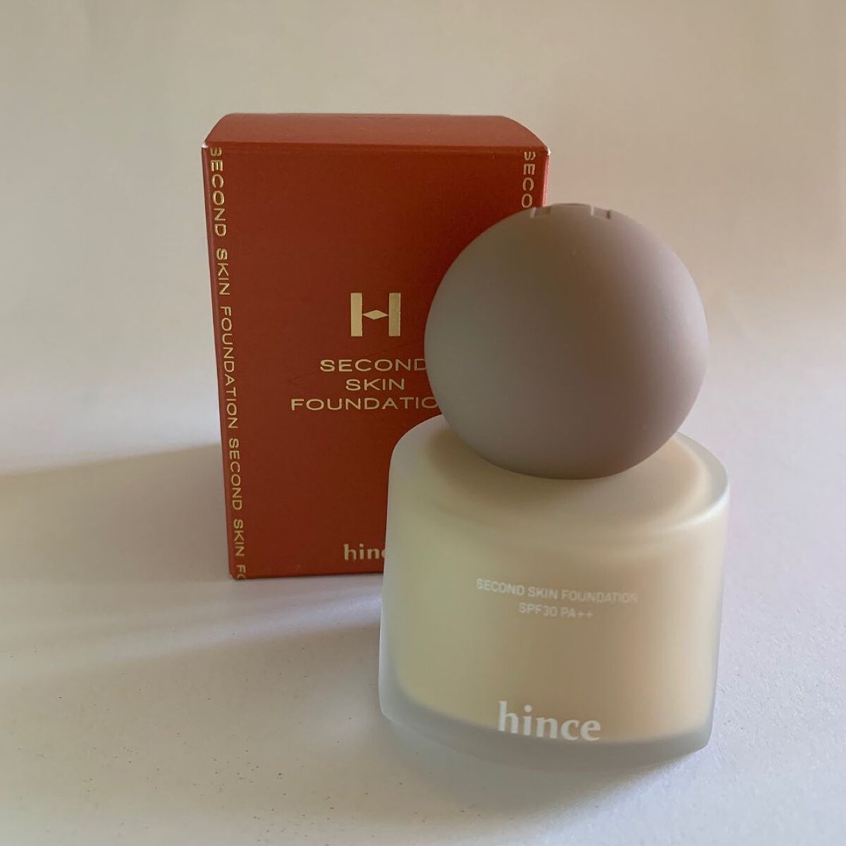 セカンドスキンファンデーション/hince/リキッドファンデーションを使ったクチコミ(1枚目)