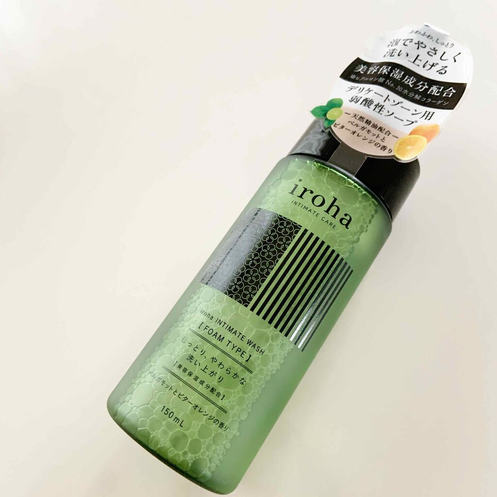 イロハ インティメートウォッシュ フォームタイプ ベルガモットとビターオレンジの香り/iroha INTIMATE CARE/デリケートゾーンケアを使ったクチコミ(2枚目)