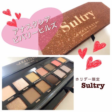 アナスタシア ビバリーヒルズ アナスタシア  Sultry パレットのクチコミ「質感良すぎて感動〜!!!
アナスタシアのホリデー限定パレットがため息のでる美しさだった❤︎❤︎.....」（1枚目）