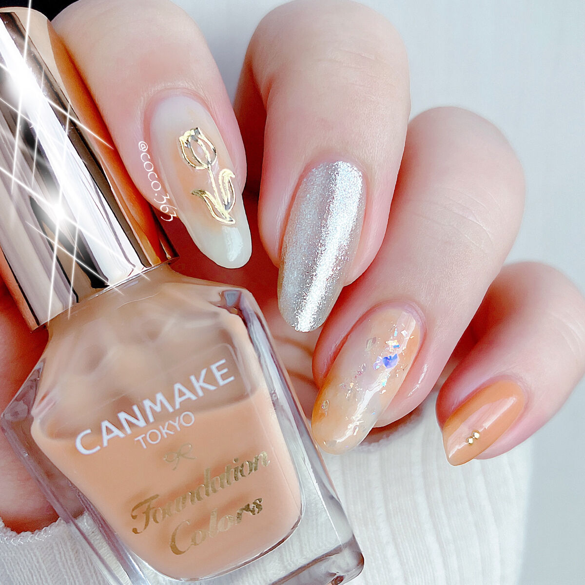 カラフルネイルズ/キャンメイク/マニキュアを使ったクチコミ（3枚目）