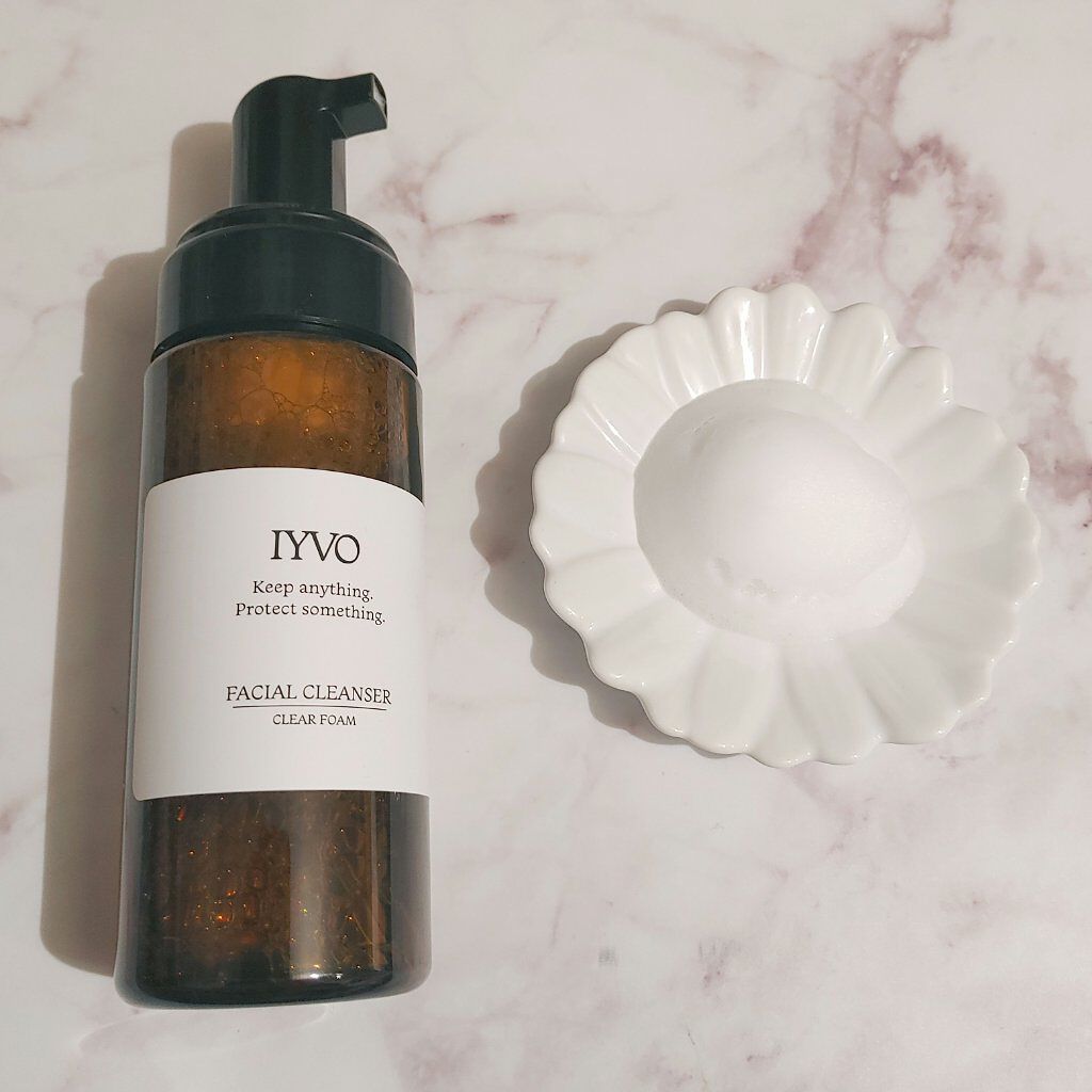 フェイシャルクレンザー クリアフォーム/IYVO/洗顔フォームを使ったクチコミ（2枚目）