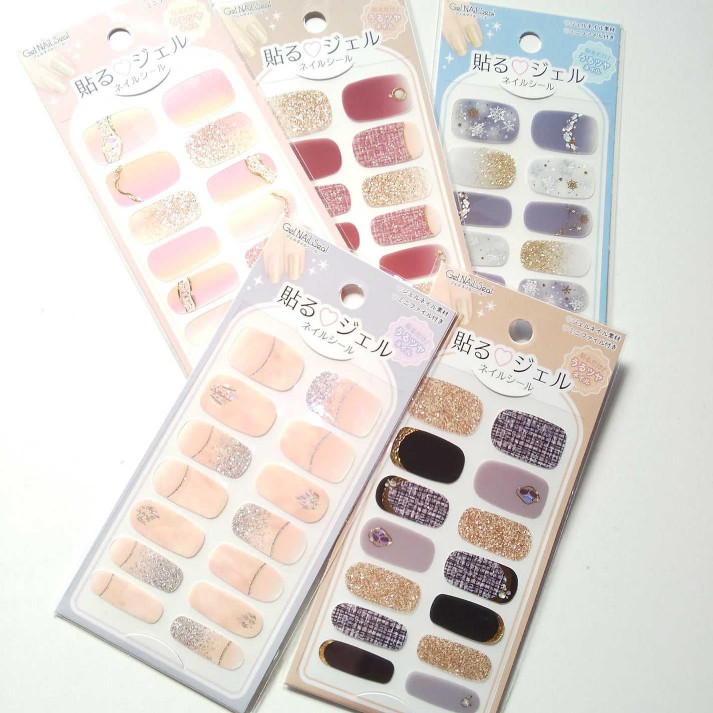 貼るジェルネイル/セリア/ネイルシールを使ったクチコミ(3枚目)