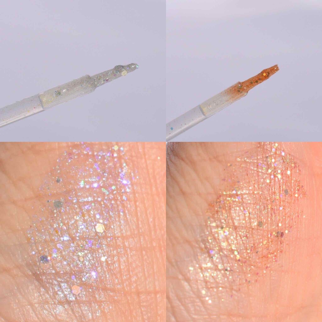 リキッド グリッター シャドウ/rom&nd/グリッターを使ったクチコミ（3枚目）