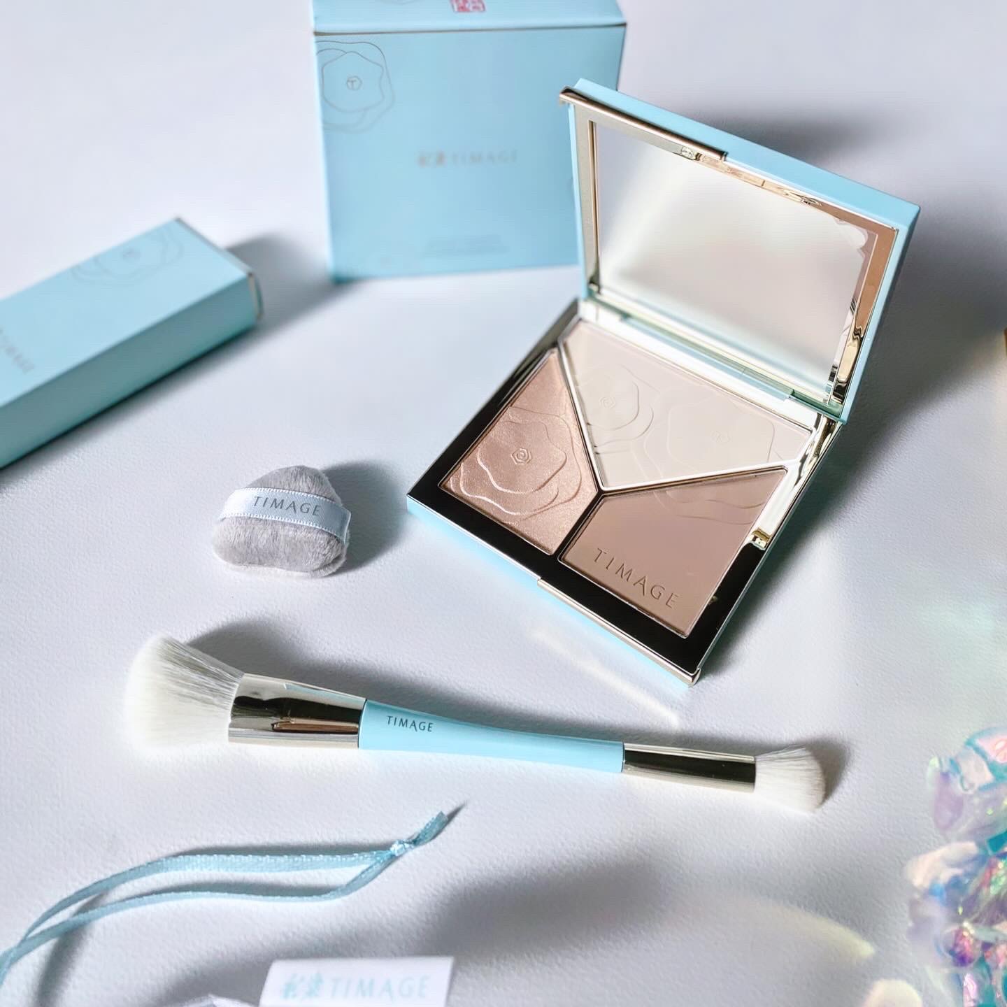 ハイライトシェーディングパレット/TIMAGE/パウダーハイライトを使ったクチコミ（1枚目）