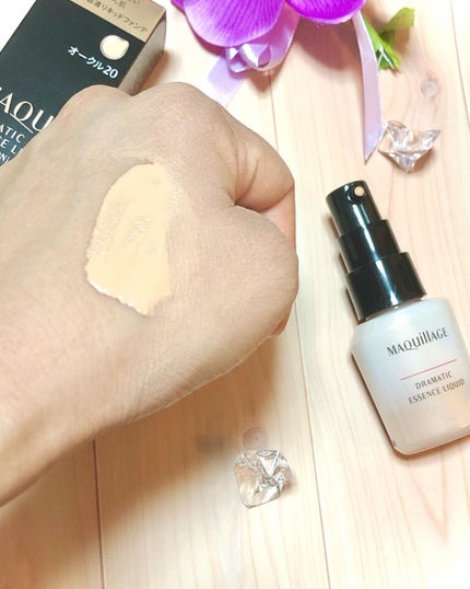 ドラマティックエッセンスリキッド/マキアージュ/リキッドファンデーションを使ったクチコミ(3枚目)