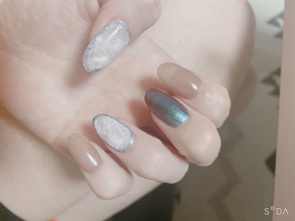 ジェルネイル（ライト対応）/セリア/ジェルネイルを使ったクチコミ（1枚目）