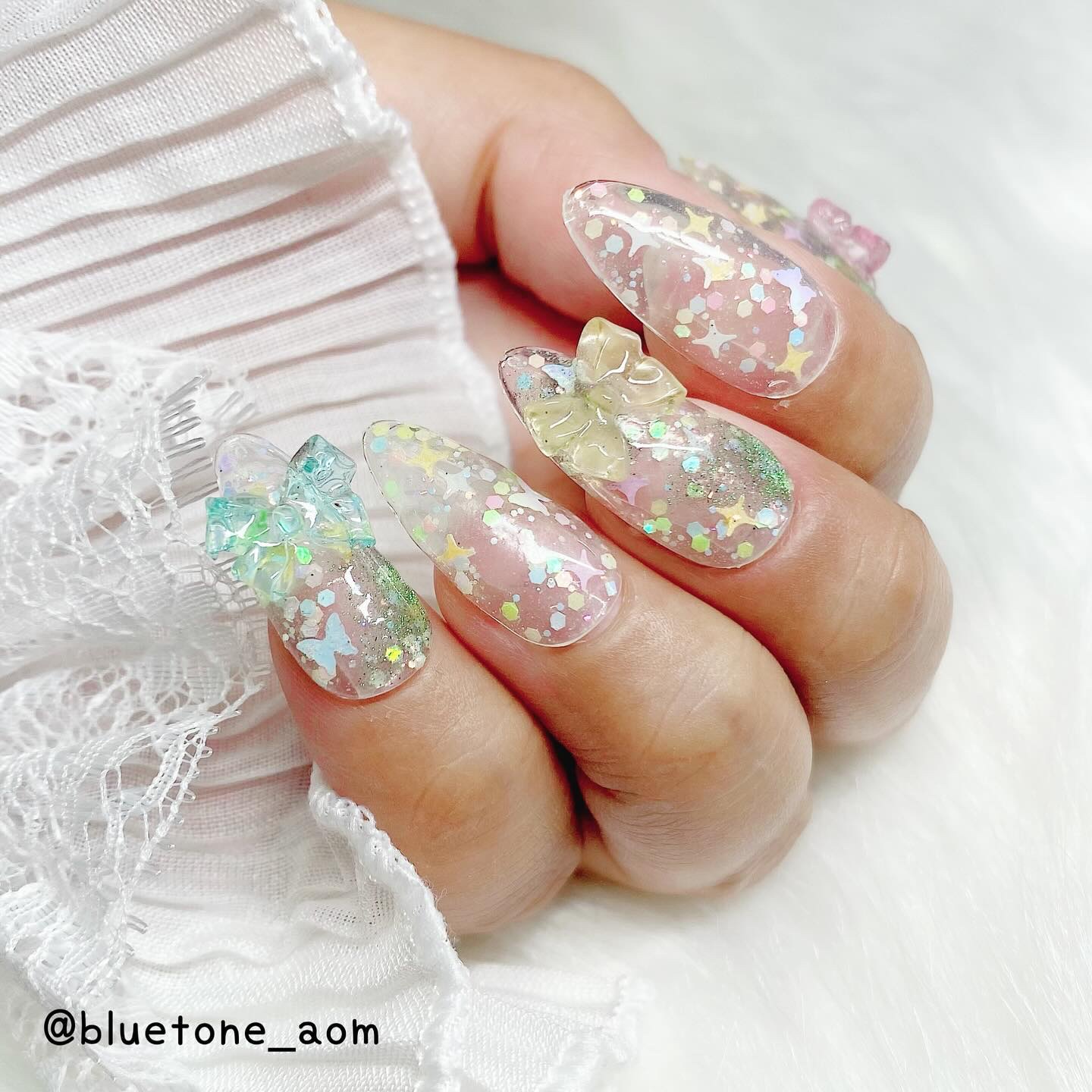 パルP カラーホロジェル/parkikoi/ジェルネイルを使ったクチコミ（2枚目）