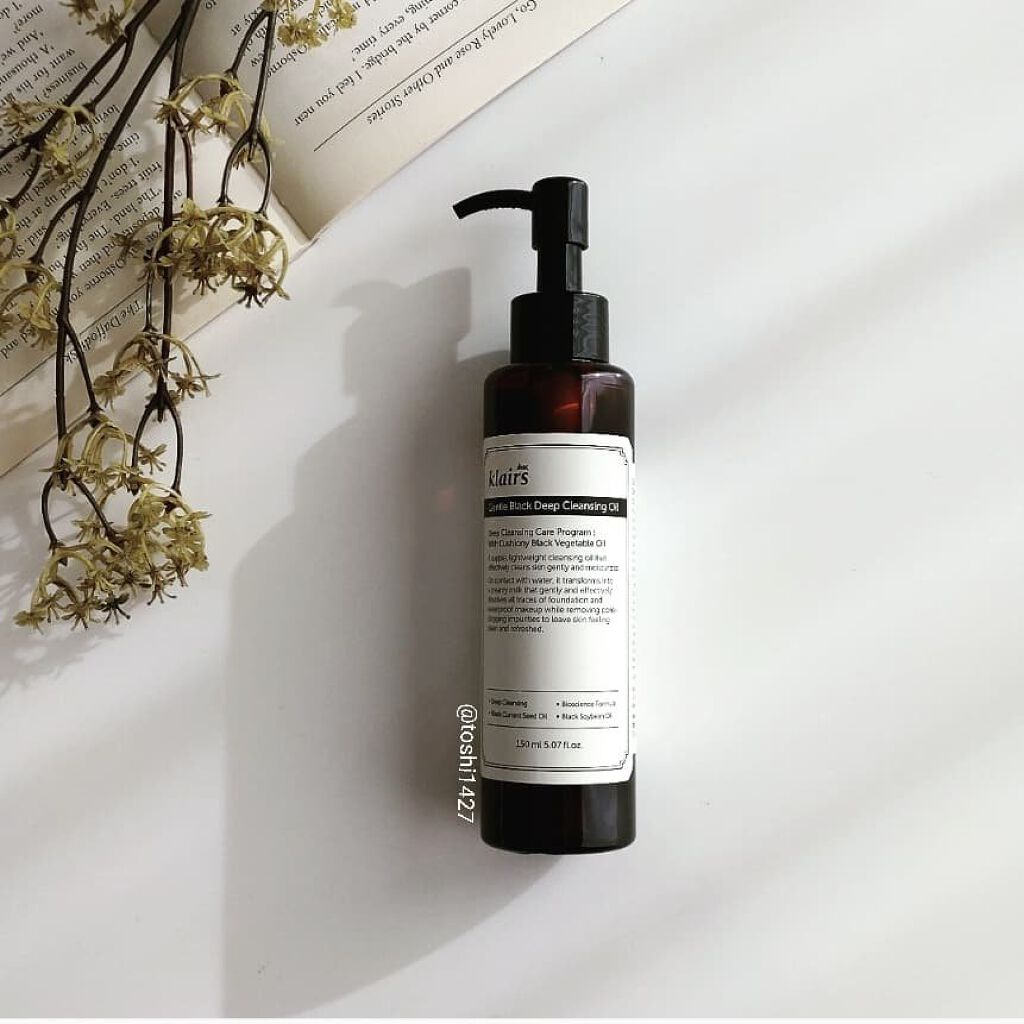 Klairs ジェントルブラックディープクレンジングオイル(150ml)のクチコミ「『klairs Gentle Package』


クレアスのクレンジング3種類
使ってみたよ.....」（1枚目）