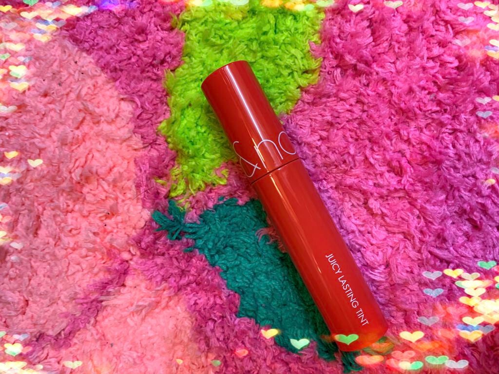 ジューシーラスティングティント/rom&nd/リップティントを使ったクチコミ(3枚目)