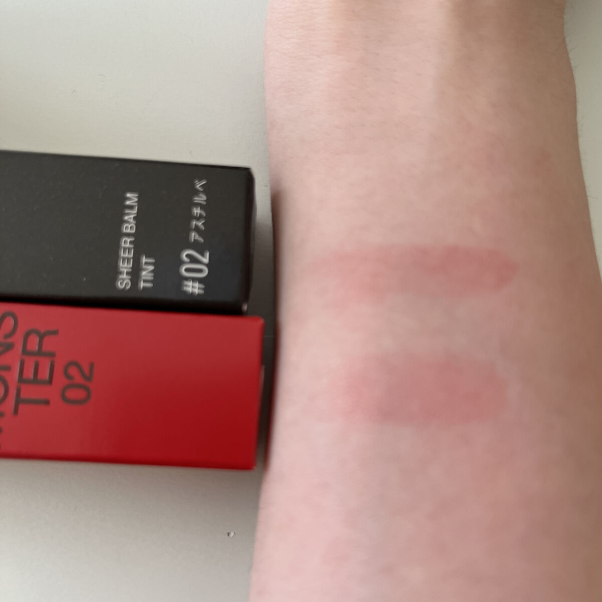 シアーバームティント/＋ni/リップティントを使ったクチコミ（3枚目）