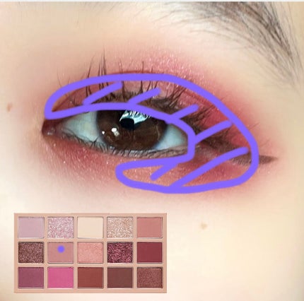 プレイカラーアイパレット ローズボム/ETUDE/アイシャドウパレットを使ったクチコミ(4枚目)