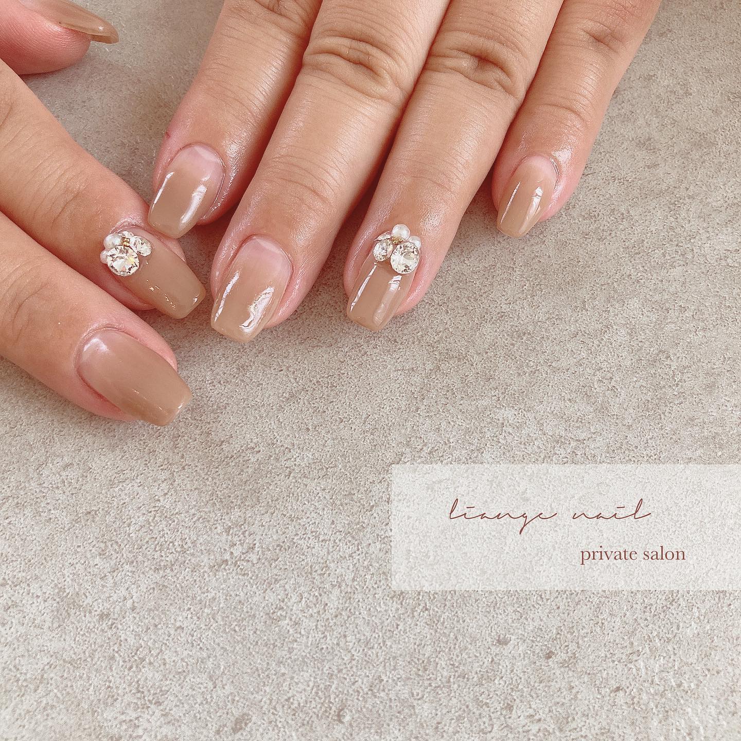 #リアンジェネイル,#柏ネイル,#ネイル,#ニュアンスネイル,#大人ニュアンスネイル,#ベージュネイル,#シェルネイル,#ミラーネイル,#ビジューネイルのネイルデザイン