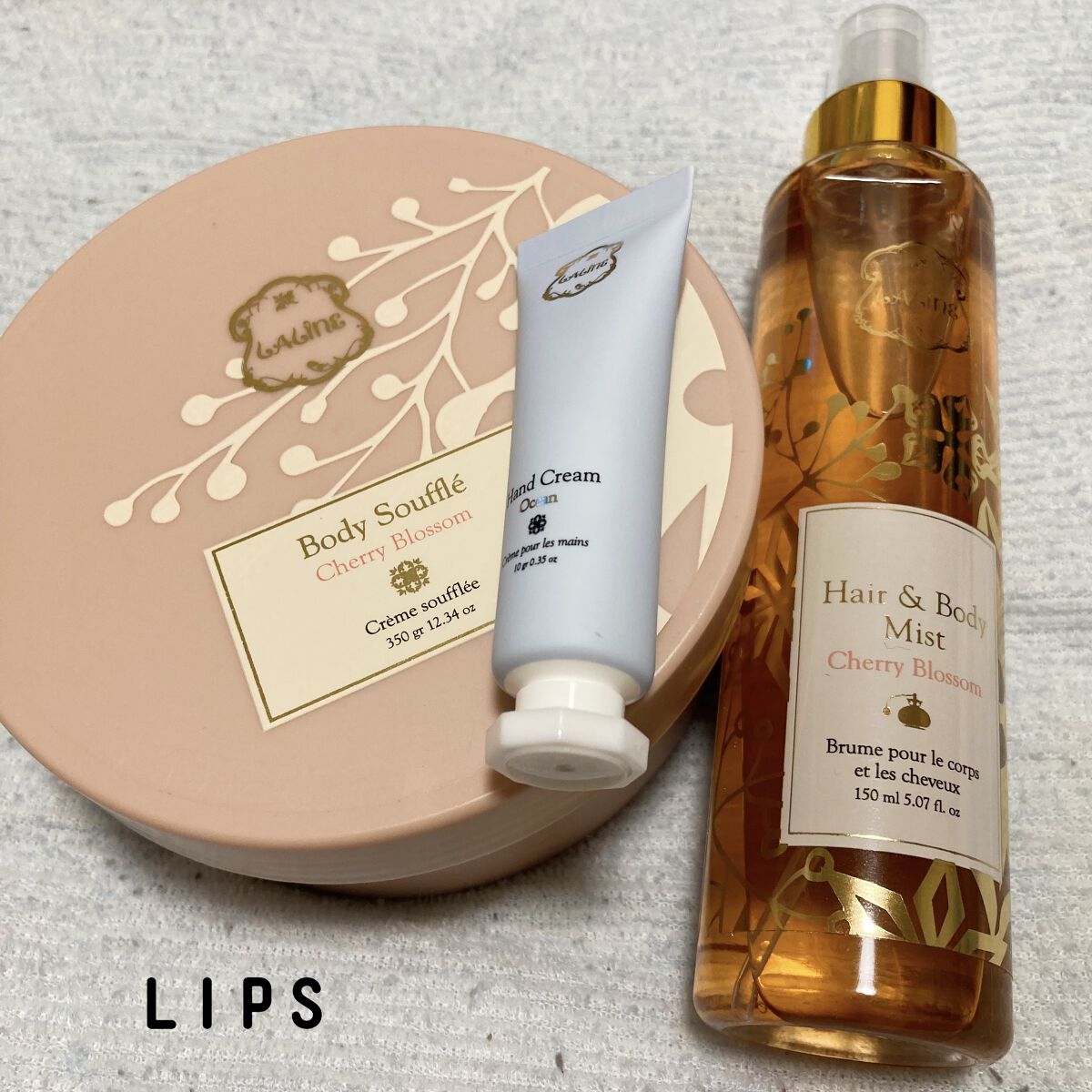 チェリーブロッサム ヘア＆ボディミスト 日本限定デザイン(2022)/Laline/ヘアミストを使ったクチコミ（2枚目）