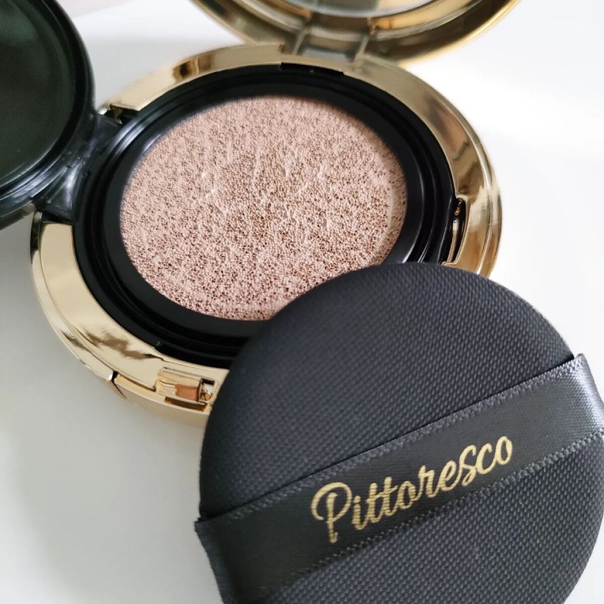 カバーBBクッション(リフィル込)/Pittoresco/クッションファンデーションを使ったクチコミ（2枚目）