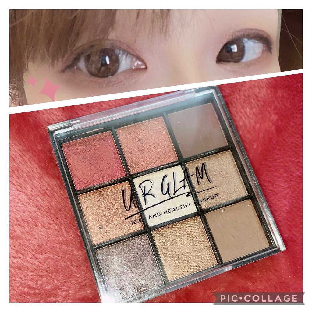 UR GLAM BLOOMING EYE COLOR PALETTE/U R GLAM/アイシャドウパレットを使ったクチコミ(1枚目)