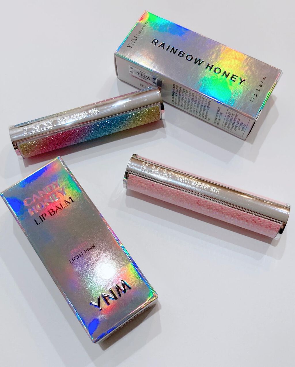 YNM  レインボーハニーリップバーム/YNM/リップバームを使ったクチコミ（2枚目）