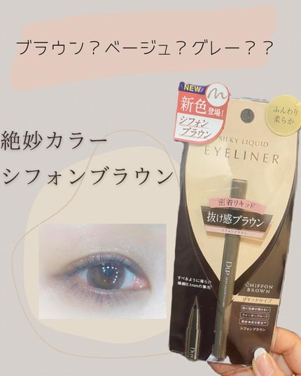 シルキーリキッドアイライナーWP/D-UP/リキッドアイライナーを使ったクチコミ(1枚目)