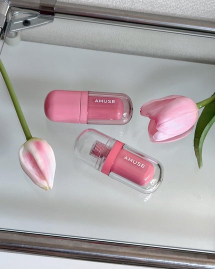 ジェルフィットティント/AMUSE/リップティントを使ったクチコミ(10枚目)