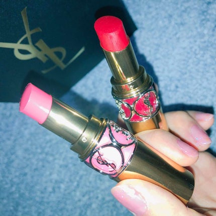 ルージュ ヴォリュプテ シャイン/YVES SAINT LAURENT BEAUTE/口紅を使ったクチコミ(1枚目)