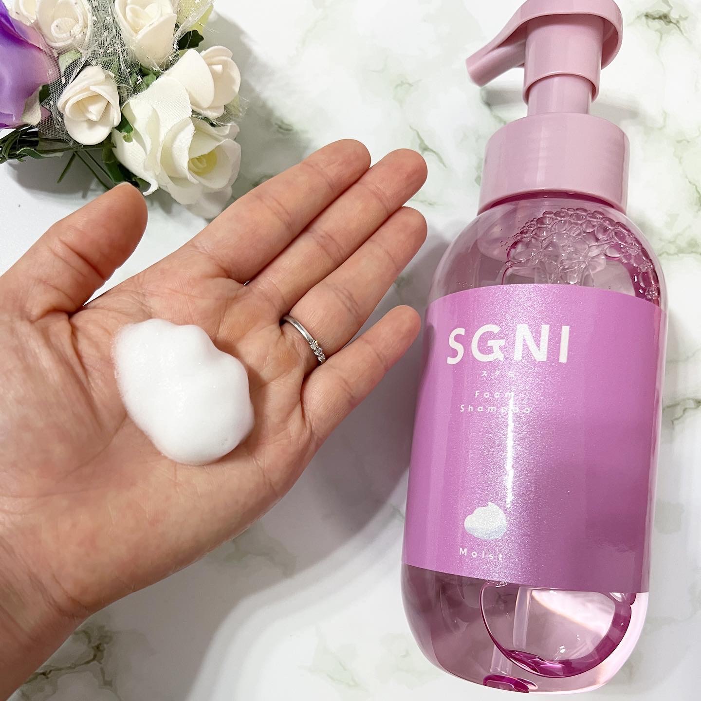 モイスト泡シャンプー〈フローラルムスクの香り〉/SGNI/市販シャンプーを使ったクチコミ（2枚目）