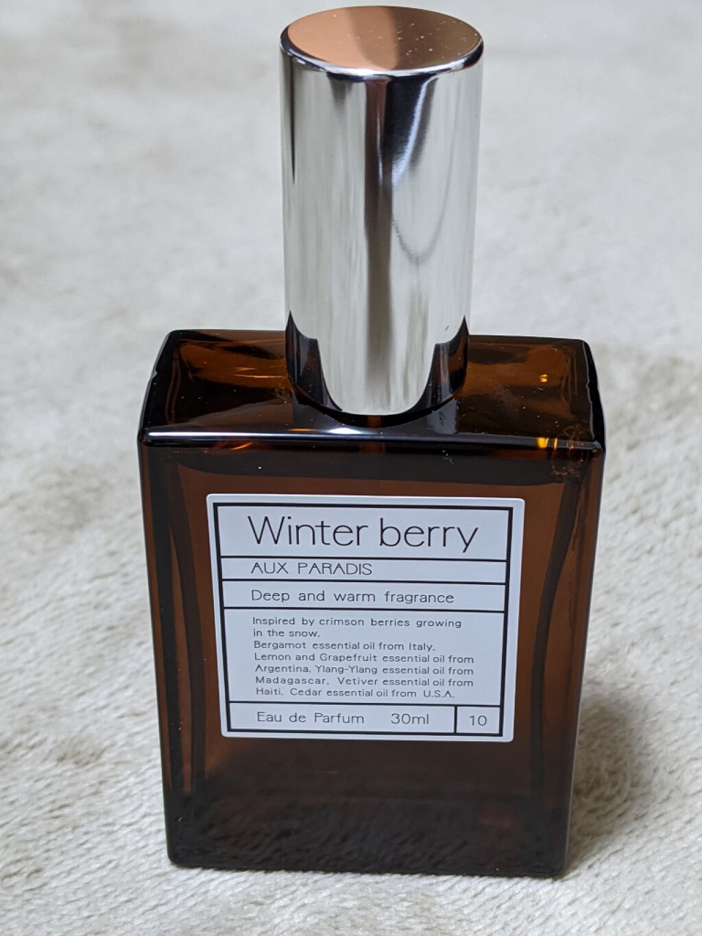 オードパルファム #10 Winter berry 〔ウィンター ベリー〕/AUX PARADIS/香水(レディース)を使ったクチコミ(1枚目)