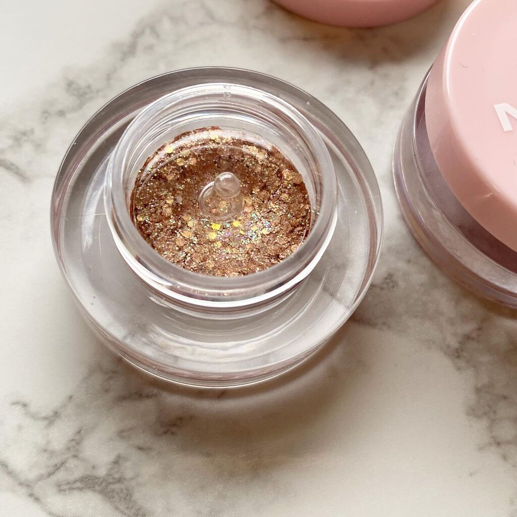 ネイミングスパークルアイグリッターポット BGG01 SUGAR/NAMING./グリッターを使ったクチコミ（2枚目）