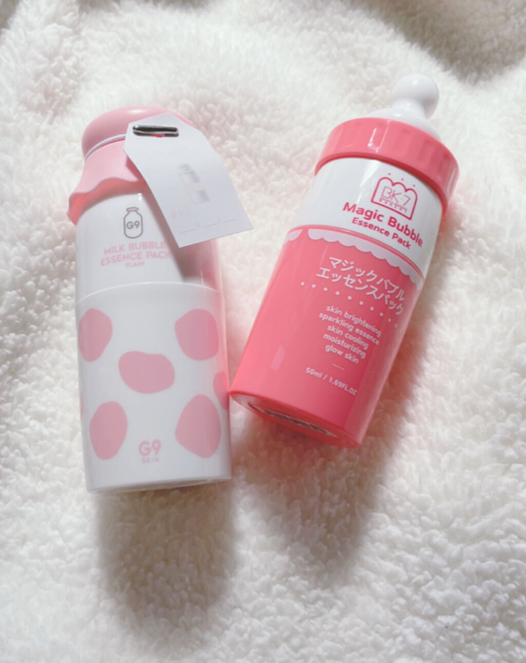 マジックバブルエッセンスパック(ピンク) /BAKER7/洗い流すパック・マスクを使ったクチコミ(1枚目)