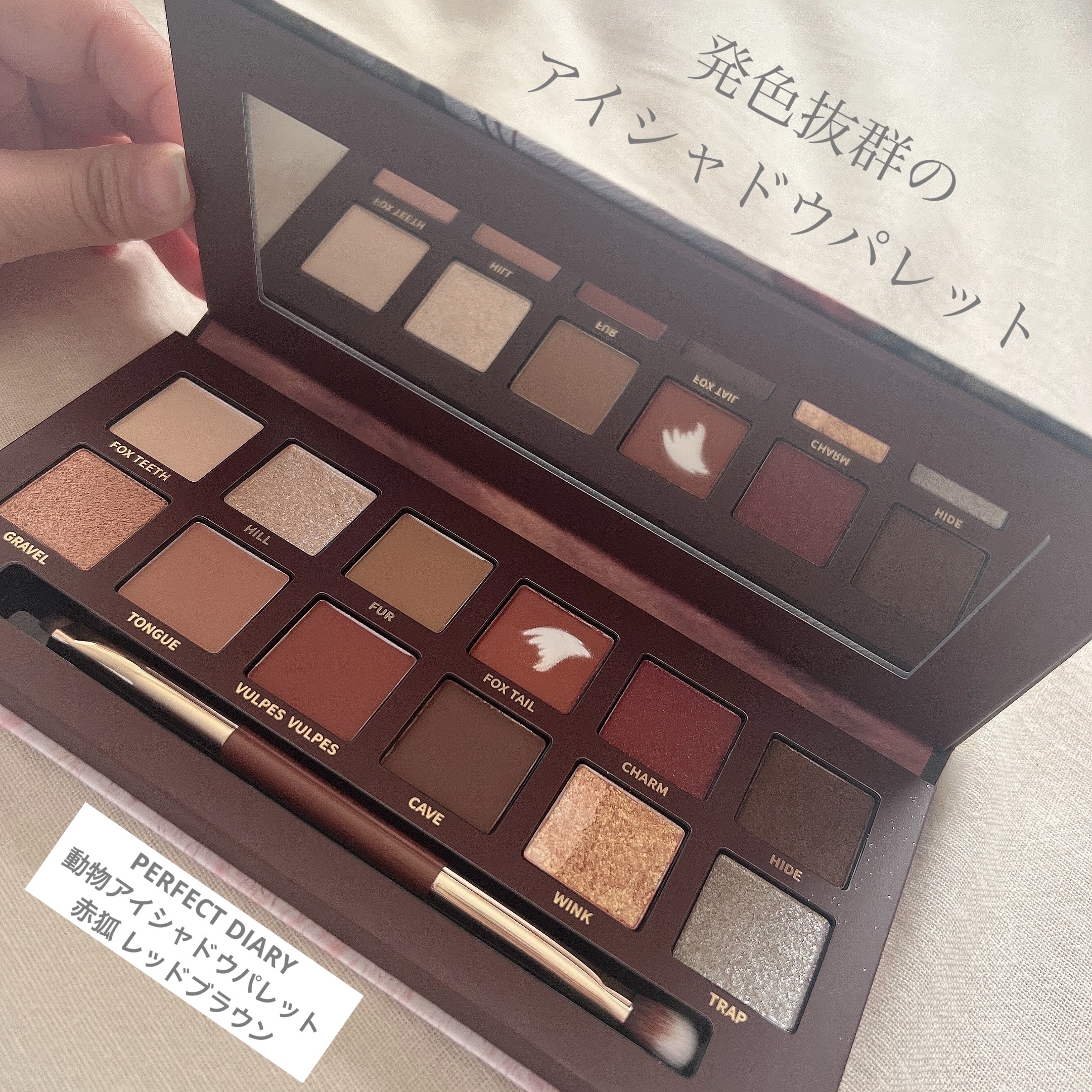 エクスプローラ12色 動物アイシャドウパレット/PERFECT DIARY/アイシャドウパレットを使ったクチコミ（1枚目）