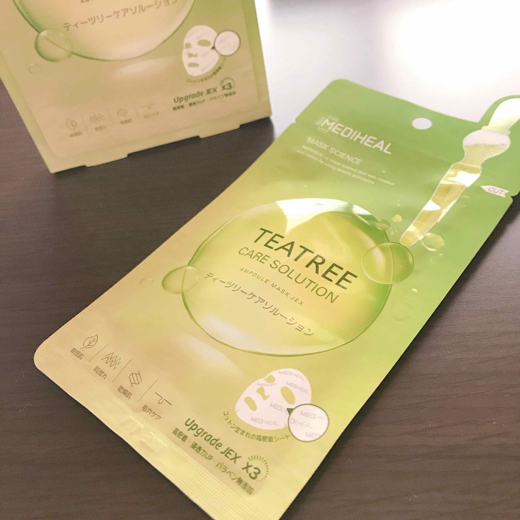 ティーツリーケアソリューション アンプルマスクJEX/MEDIHEAL/シートマスク・パックを使ったクチコミ（1枚目）