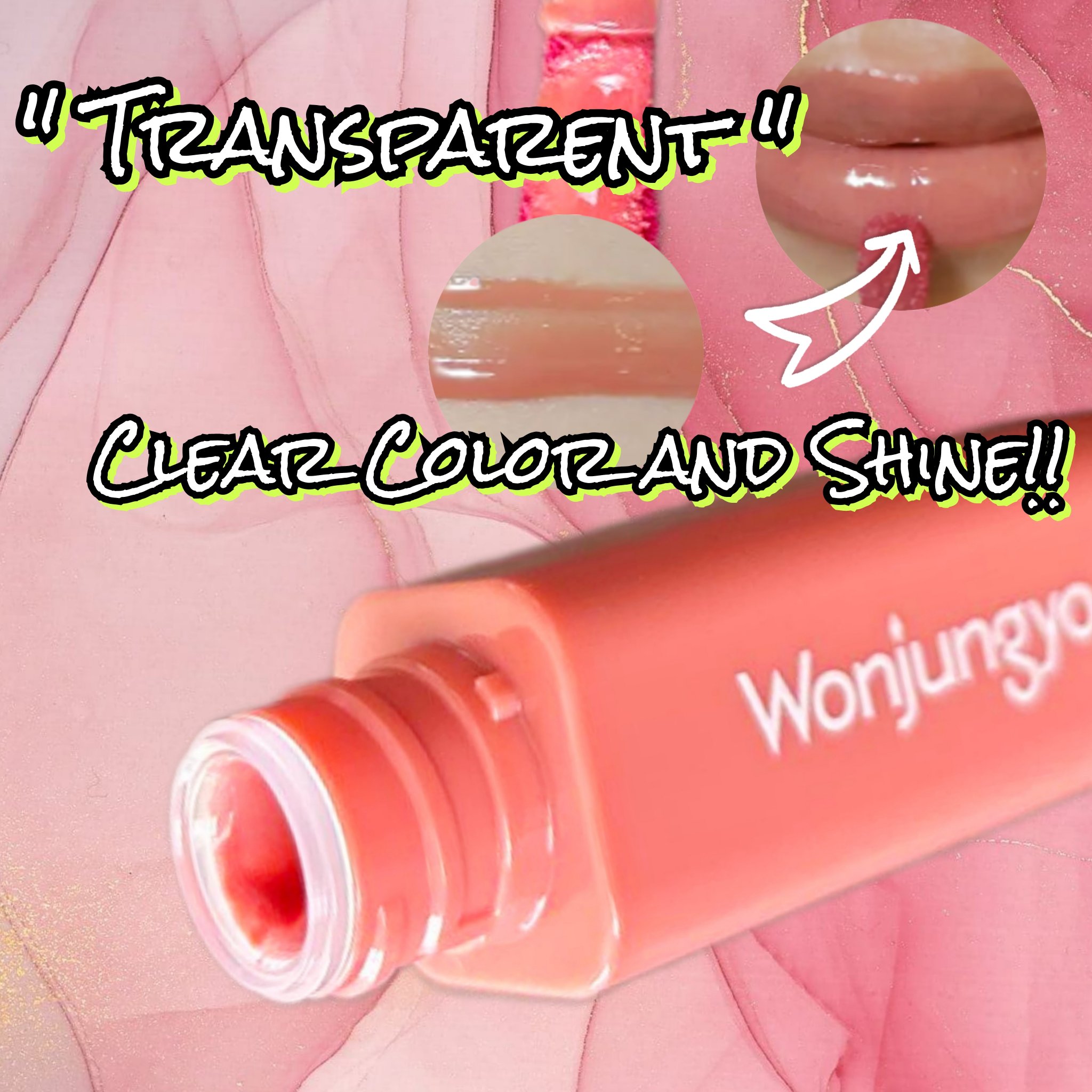 ウォンジョンヨ　キャンディーグロウティント 03 ピーチスクイーズ/Wonjungyo/リップティントを使ったクチコミ（3枚目）