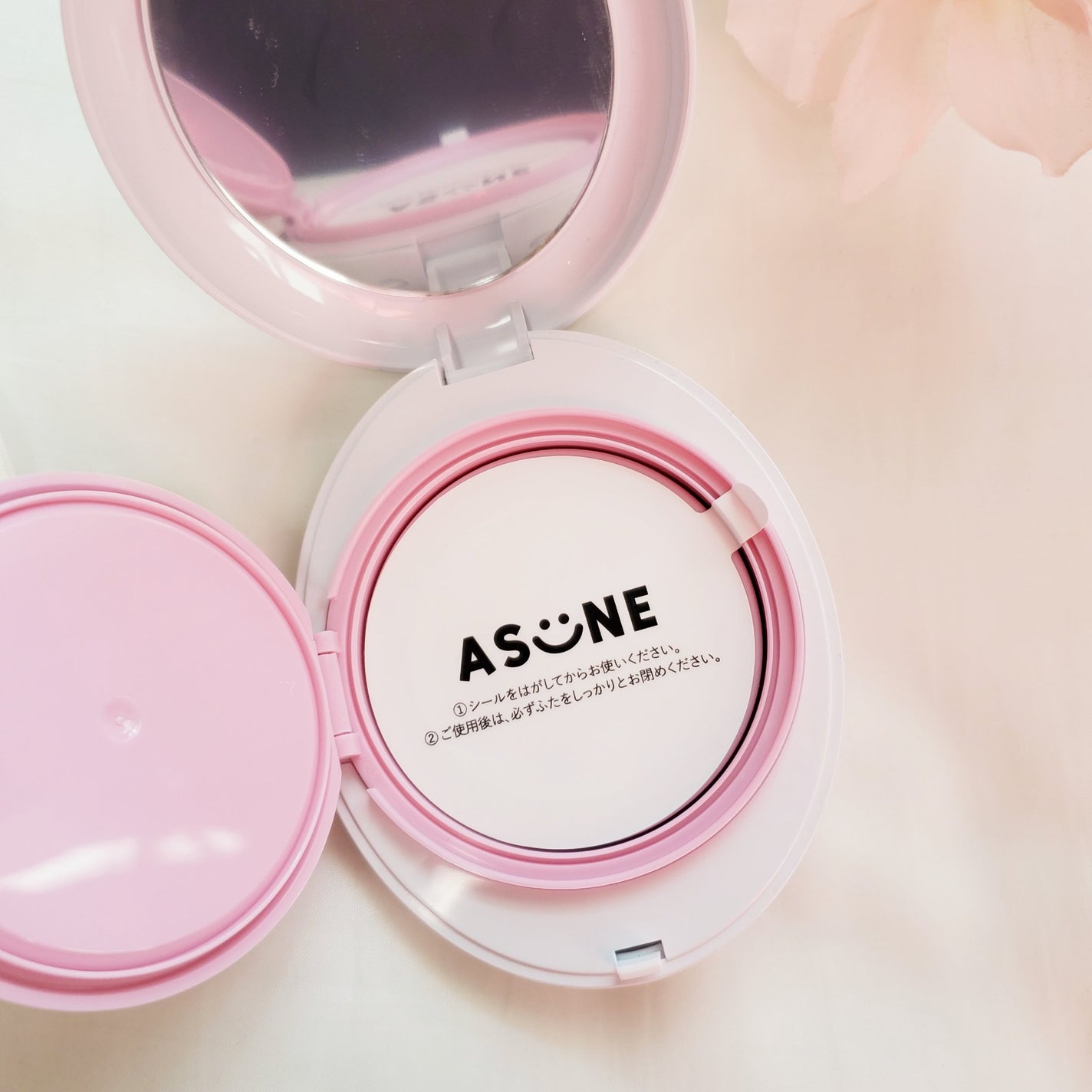 デューイーメッシュファンデーション/ASUNE /クッションファンデーションを使ったクチコミ(5枚目)