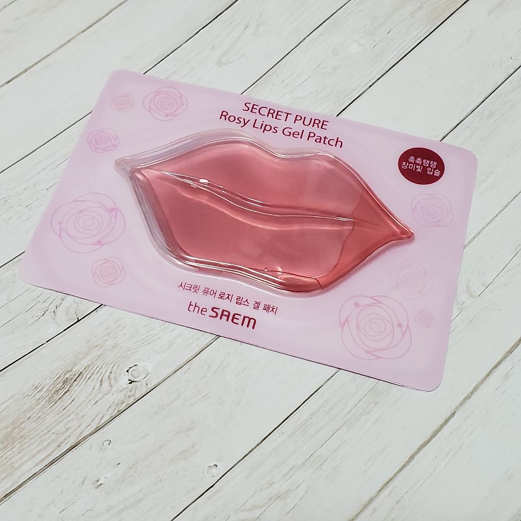 the SAEM SECRET  PURE Rosy Lips Gel Patch
