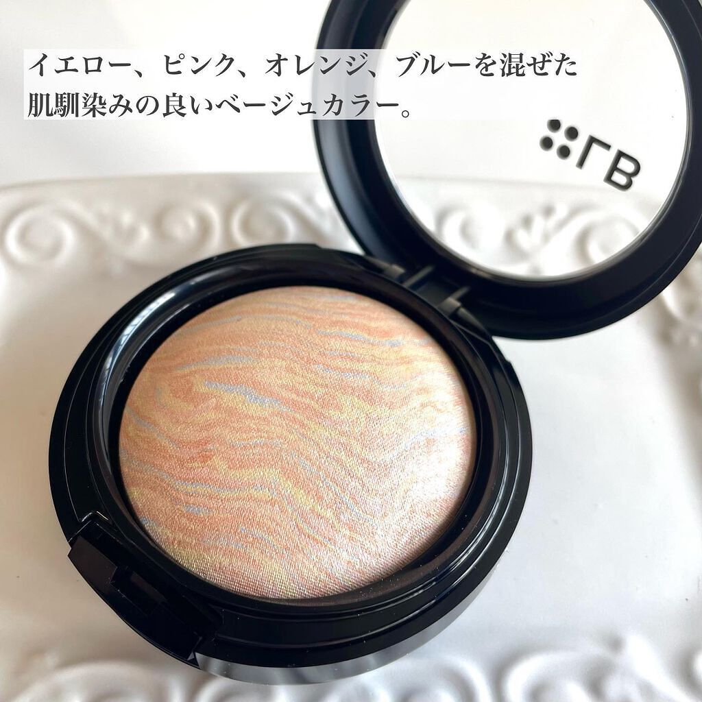マーブルハイライター/LB/パウダーチークを使ったクチコミ(2枚目)