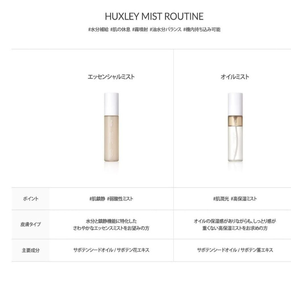 オイルミスト; センスオブバランス /Huxley/ミスト状化粧水を使ったクチコミ(3枚目)