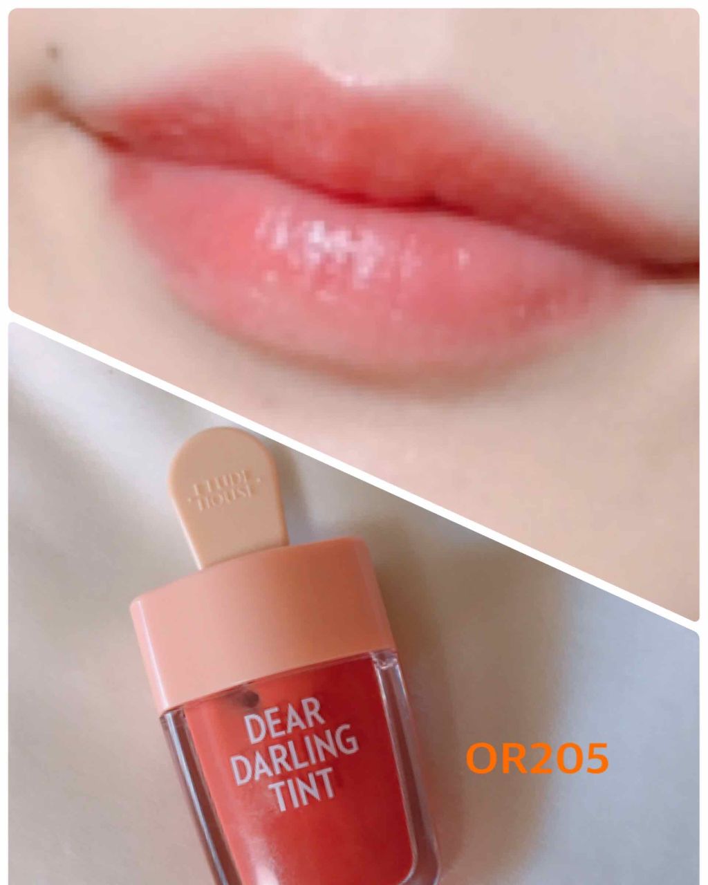 ディアダーリン ウォータージェルティント （アイスティント）/ETUDE/口紅を使ったクチコミ（1枚目）