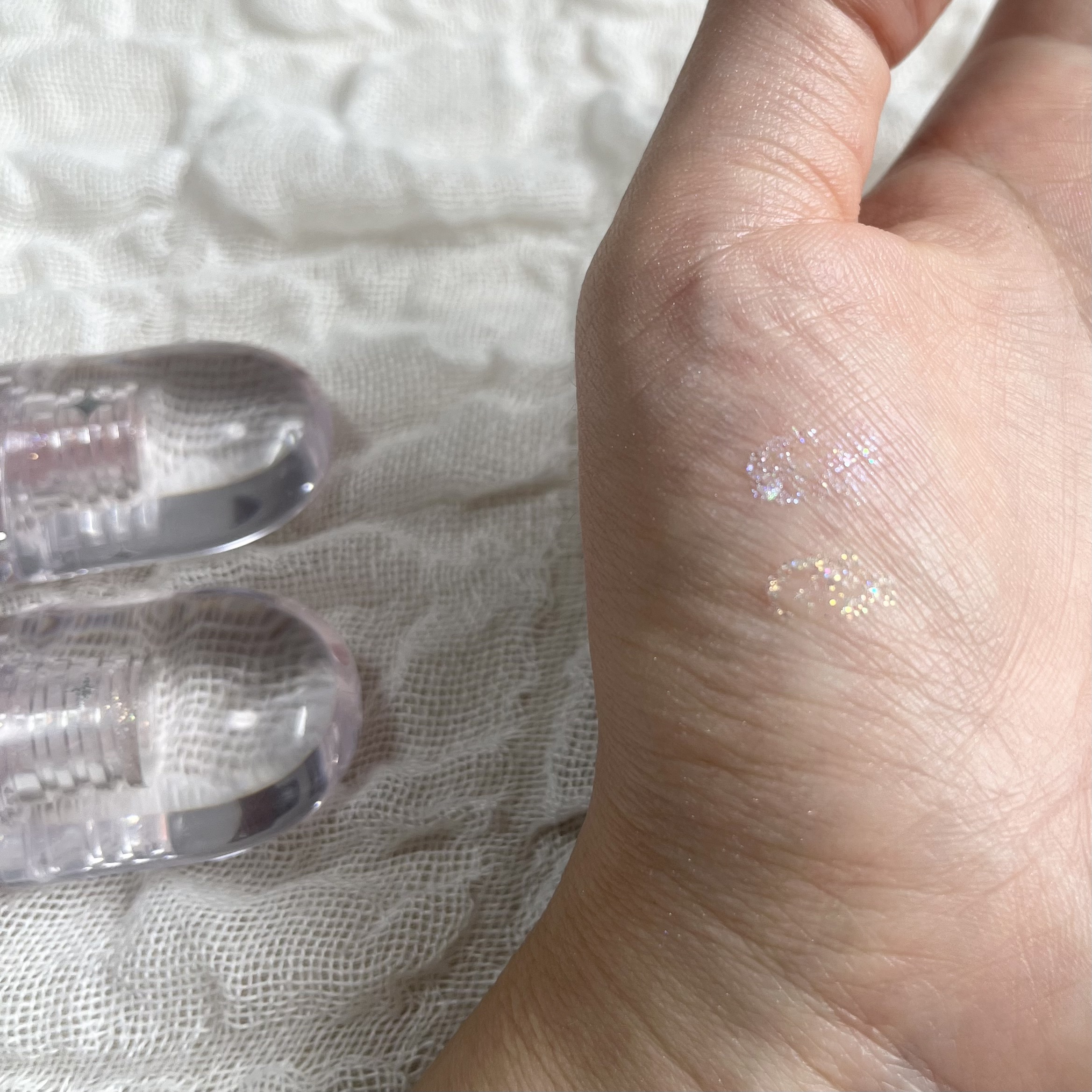 グラスグリッター/glow/グリッターを使ったクチコミ（3枚目）