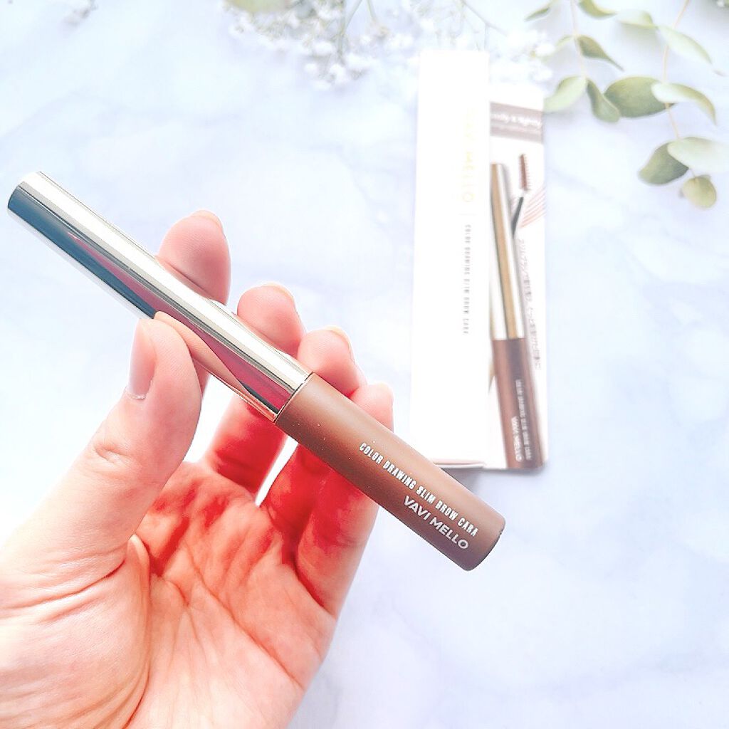 カラードローイングスリムブロウカラ/VAVI MELLO/眉マスカラを使ったクチコミ（2枚目）