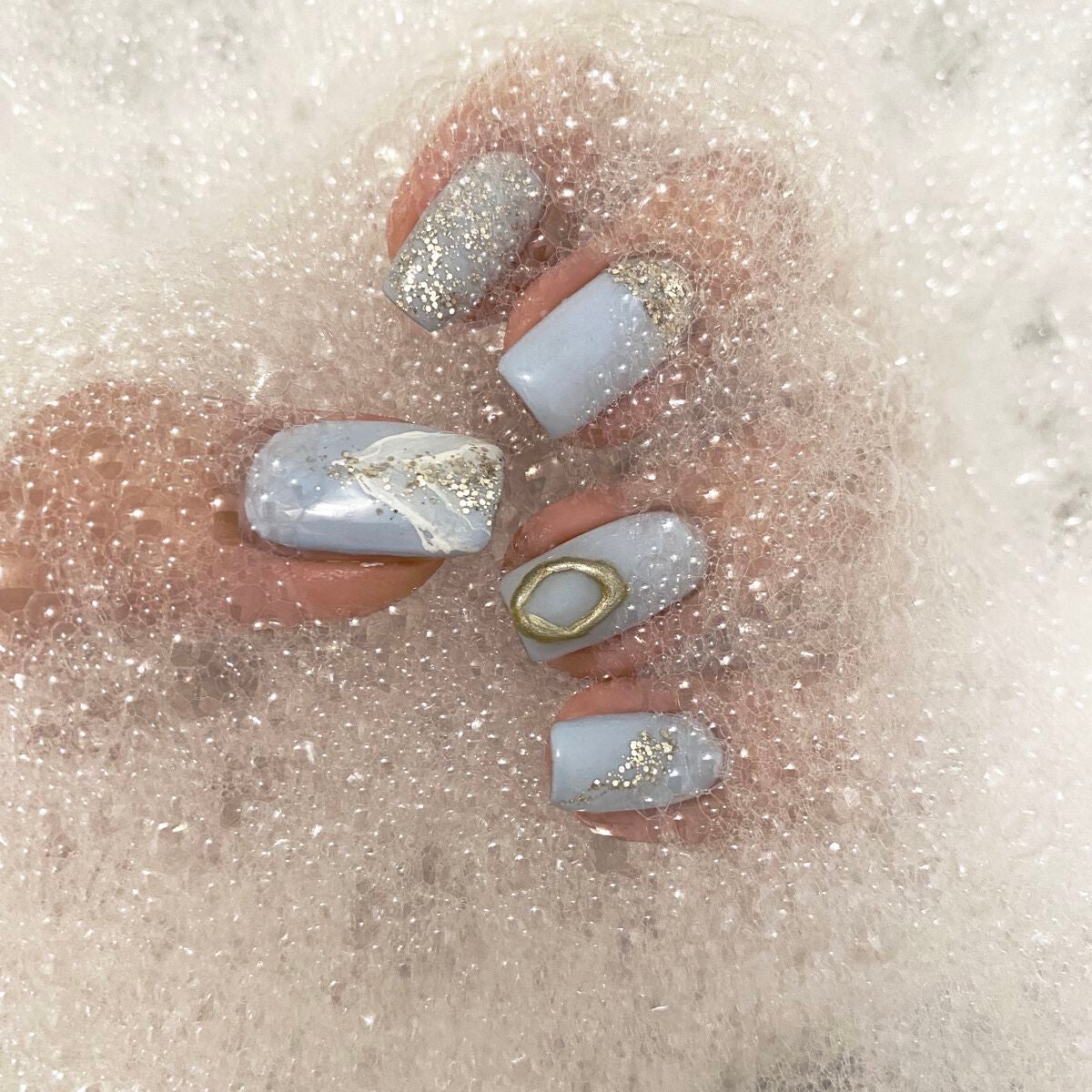 moca🍓フォロバ100 on LIPS 「夏オススメネイル#ネイル#過去ネイル#夏ネイル#ネイル_夏#パ..」(1枚目)